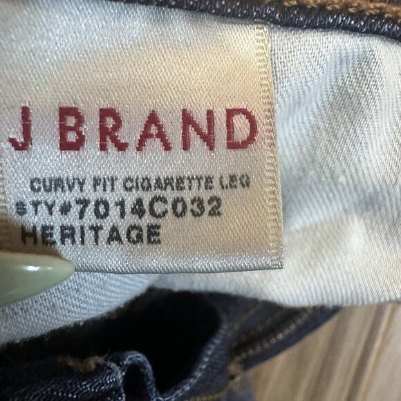 J Brand Jeans Denim Heritage Curvy Fit Cigarette Leg Blue Size 30 Casual - Picture 5 of 9